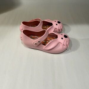 Minni melissa pink Kids Shoes with Bunny Design